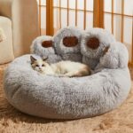 Green Monster Cat Sofa Fluffy Cat Bed Couch - Image 18