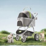 L9 Foldable Cat Carrier Stroller with Wheels - Image 6