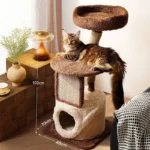 Treehouse Cat Tree for Multiple Cats Climbing Condo - Image 16