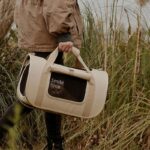 Cat Carrier Bag Folded Tote Khaki Large Bag - Image 8