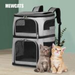 Double Layer Cat Carrier Bag With Wheels 4 Color Backpack - Image 2