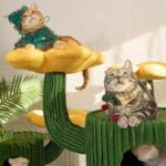 Deluxe Large Cactus Solid Cat Tree Climbing Frame - Image 4