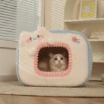 Warm Cat Litter 2 Color Cat Bed Cave - Image 7