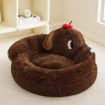 Green Monster Cat Sofa Fluffy Cat Bed Couch - Image 8