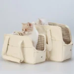 Cat Carrier Outdoor Travel Warm Tote Bag - Image 2