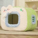 Warm Cat Litter 2 Color Cat Bed Cave - Image 9