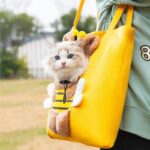 Funny Cat Carrier 3 Color Bee Tote Bag - Image 3
