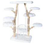 Solid Wooden Cradle Cat Tree Climbing Frame - Image 15
