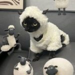 Sheep Funny Costume Hairless Cat Halloween Clothes - Image 8