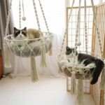 Cat Hammock Nest Handmade Cotton Rope Swing Bed - Image 3