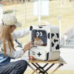 Milk Cat Carrier Bag Foldable Hiking Backpack - Image 5