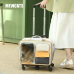 Cat Rolling Carrier Backpack With Wheels Trolley Bag - Image 2