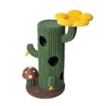 Deluxe Large Cactus Solid Cat Tree Climbing Frame - Image 12
