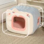 Warm Cat Litter 2 Color Cat Bed Cave - Image 8