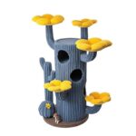 Deluxe Large Cactus Solid Cat Tree Climbing Frame - Image 10
