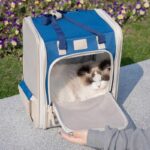 Portable Cat Travel Carrier Backpack 2 Color Cat Bag - Image 6
