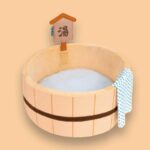 Japanese Style Hot Spring Pool Cute Cat Bed Scratch Pad - Image 10