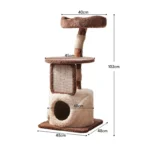 Treehouse Cat Tree for Multiple Cats Climbing Condo - Image 18
