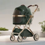 Luxury Detachable Cat Carrier Rolling Stroller - Image 4