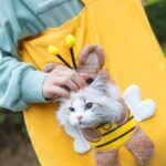 Funny Cat Carrier 3 Color Bee Tote Bag - Image 4