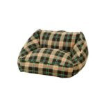 Vintage Plaid Cat Sofa Square Cat Bed - Image 12