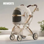 Luxury Detachable Cat Carrier Rolling Stroller - Image 2