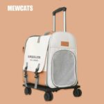 Cat Carrier Backpack Expandable Bag with Wheels