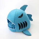 Grey Shark Cat Bed Sponge Pet Cave - Image 13