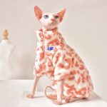 Pink Leopard Print Sphynx Cat Sweatshirt Clothes - Image 2
