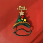 Christmas Cat Clothes Cute Hat Bib - Image 5