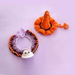 Halloween Cat Collar Handmade Hats Pumpkin Costume - Image 19