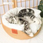Cooling Cat Bed Hand Made Wicker Nest