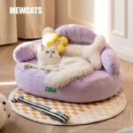 Cute Cat Bed Couch 3 Color Detachable Kitty Sofa