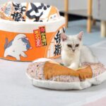 Instant Noodle Cat Bed House Detachable Cushion - Image 4