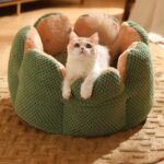 Kennel Flower Cat Bed Nest Washable 3 Color Cushion - Image 3