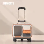 Cat Rolling Carrier Backpack With Wheels Trolley Bag