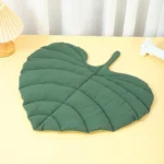 Cat Bed Mat Leaf Shape Washable Double-sided Use - Image 8
