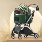Luxury Detachable Cat Carrier Rolling Stroller - Image 3