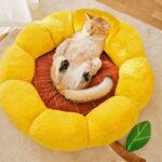 Small Cactus 2 Color Fluffy Warm Cat Bed - Image 9