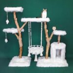Solid Wooden Cradle Cat Tree Climbing Frame - Image 4