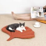 Cat Bed Mat Leaf Shape Washable Double-sided Use - Image 2