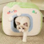 Warm Cat Litter 2 Color Cat Bed Cave - Image 10