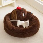 Green Monster Cat Sofa Fluffy Cat Bed Couch - Image 7