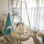 Cat Hammock Nest Handmade Cotton Rope Swing Bed - Image 6