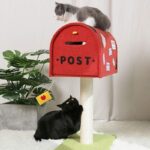 Cute Postbox Cat Climbing Frame Bed All In One Cat Tree - Image 2