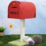 Cute Postbox Cat Climbing Frame Bed All In One Cat Tree - Image 9