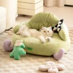 Cute Cat Bed Couch 3 Color Detachable Kitty Sofa - Image 2