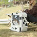 Milk Cat Carrier Bag Foldable Hiking Backpack - Image 4