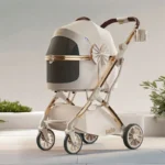 Luxury Detachable Cat Carrier Rolling Stroller - Image 5