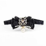 Camellia Cat Collar with Pearls - Image 10